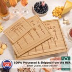 Personalized Everything Tastes Better Bamboo Cutting Board with Juice Groove Engraved Title and Name Ship from USA Father's Day Gift for Dad Grandpa