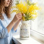 Personalised Birth Flower Butterfly Ceramic Vase with Name Home Garden Decor Wedding Birthday Anniversary Gift for Daughter