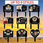 Personalised In Loveing Memory of Photo Garden Stake with Name and Date Memorial Sympathy Gift for Family