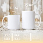 Personalised Rainbow LGBTQ 11 oz 15 oz Ceramic Mug with Name and Text Daily Use Pride Parade Anniversary Gift for LGBTQ Couple