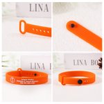 Personalized Multicolor Adjustable Waterproof Silicone Medical Alert ID Bracelet with Engraved Text  Emergency Allergy Gift for Adults Kids