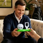 Personalized Golf Ball Pen Holder Desk Organizer with Name and Base Desk Decor Golf Weekend Birthday Gift for Golf Lovers