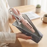 Personalised Birth Flower Heat Resistant Waterproof Hair Tool Storage Bag with Name Travel Daily Dorm Use Birthday Gift for Woman Mum