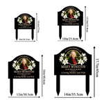 Personalised In Loveing Memory of Photo Garden Stake with Name and Date Memorial Sympathy Gift for Family