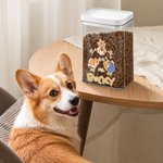 Henkilökohtainen ”A Day in the Life of a Pet” -aiheinen, kosteudenkestävä lemmikkiruokasäilytysastia, jossa on kansi ja nimi – lemmikkitarvikkeet, syntymäpäivälahja koiranomistajille ja koiranystävill