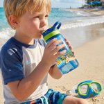 Personalized Cartoon Kid Diver Ocean Animal 16 oz Water Bottle with  Name and Straw Summer Vacation Back to School Birthday Gift for Girls Boys