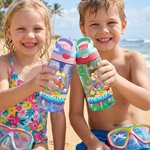 Personalized Cartoon Kid Diver Ocean Animal 16 oz Water Bottle with  Name and Straw Summer Vacation Back to School Birthday Gift for Girls Boys