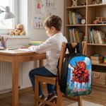 Personalized Cartoon Dinosaur Backpack Lunch Bag Pencil Case Set with Name Back to School Birthday Gift for Boys Dinosaur Lovers