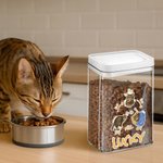 Henkilökohtainen ”A Day in the Life of a Pet” -aiheinen, kosteudenkestävä lemmikkiruokasäilytysastia, jossa on kansi ja nimi – lemmikkitarvikkeet, syntymäpäivälahja koiranomistajille ja koiranystävill