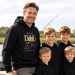Personalised Dad and Best Catch T-shirt Sweatshirt Hoodie with Name Daily Wear Birthday Gift for Father Family