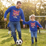 Personalized Multicolor Neon Mascot Kid / Adult T-shirt Sweatshirt with Team Name Game Day Back to School Gift for Students  Sports Fans
