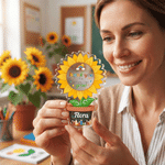 Personalised Sunflower Thank You for Helping Me Grow Acrylic Plaque with Name Teacher's Day Appreciation Gift for Teachers