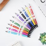 Personalised Apple Crayon Glitter Refillable Ballpoint Pen with Text Back to School Appreciation Teacher's Day Gift for Teacher