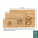 Personalised Engraved BBQ King FSC Bamboo Charcuterie Chopping Board with Name and Juice Groove Housewarming Gift for Family Grill Lovers