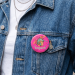 Personalisierte, mehrfarbige Maskottchen-Sonnenbrille mit Neon-Anstecker und Teamnamen – Geschenk zum Schulanfang, für Spieltage und Sportveranstaltungen – für Sportler, Trainer und Sportfans