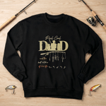 Personalised Dad and Best Catch T-shirt Sweatshirt Hoodie with Name Daily Wear Birthday Gift for Father Family