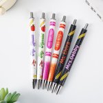 Personalised Apple Crayon Glitter Refillable Ballpoint Pen with Text Back to School Appreciation Teacher's Day Gift for Teacher