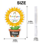 Personalised Sunflower Thank You for Helping Me Grow Acrylic Plaque with Name Teacher's Day Appreciation Gift for Teachers