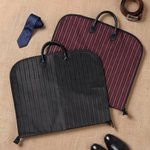 Personalised Multicolour Embroidered PU Leather Handle Suit Bag with Name and Initial Home Use Wedding Day Gift for Groomsmen Gentlemen