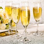 Set de 2 verres à champagne de mariage personnalisés Cadeau pour les couples