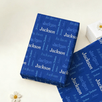 Personalized Multicolour Name Word Cloud Wrapping Paper Set of 3 Birthday Anniversary Party Gift for Girl Boy Woman Man