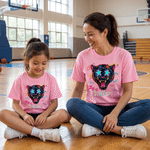 Personalized Multicolor Neon Mascot Kid / Adult T-shirt Sweatshirt with Team Name Game Day Back to School Gift for Students  Sports Fans