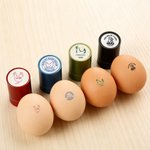 Personalised Chicken Design Name Safe Egg Stamp with Food Grade Ink and Box Birthday Gift for Family Farmer Breeder