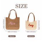 Personalised Bohemian Crochet Knitted Large Tote Bag with Name Daily Use Summer Holiday Birthday Gift for Woman Girl Girlfriend