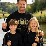 Personalised Dad and Best Catch T-shirt Sweatshirt Hoodie with Name Daily Wear Birthday Gift for Father Family