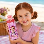Personalised Fantasy Unicorn Space Dinosaur Cartoon 12 oz Insulated Kid Water Bottle with Name Back to School Birthday Gift for Boys Girls