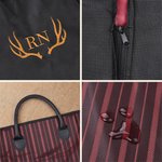 Personalised Multicolour Embroidered PU Leather Handle Suit Bag with Name and Initial Home Use Wedding Day Gift for Groomsmen Gentlemen