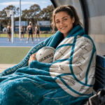 Personalised Netball Galaxy Star Style Soft Throw Blanket with Name and Year Home Decor Appreciation Team Gift for Netball Coach