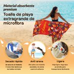 Toalla de playa personalizada de secado rápido colorida con nombre diseño floral folclórico vacaciones de verano regalo para mujer amiga