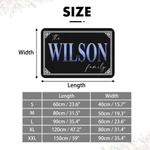 Personalized The Family Design Anti-Slip Doormat with Surname Home Decor Housewarming New Home Gift for Family Friends