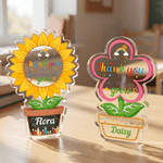 Personalised Sunflower Thank You for Helping Me Grow Acrylic Plaque with Name Teacher's Day Appreciation Gift for Teachers