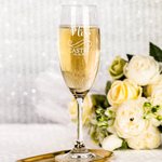 Set de 2 verres à champagne de mariage personnalisés Cadeau pour les couples