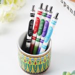 Personalised Apple Crayon Glitter Refillable Ballpoint Pen with Text Back to School Appreciation Teacher's Day Gift for Teacher
