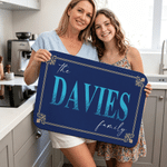 Personalized The Family Design Anti-Slip Doormat with Surname Home Decor Housewarming New Home Gift for Family Friends