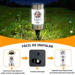 Lámpara solar de jardín personalizada con foto nombre y año decoración regalo conmemorativo por pérdida de un ser querido