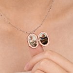 Personalised Butterfly Locket 1-2 Photos Necklace Dainty Jewellery Birthday Anniversary Memorial Gift for Women