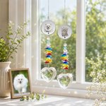 Personalized Love Crystal Pet Photo Memorial Suncatcher with Name Window Hanging Decor Loss of Pet Memorial Gift for Pet Owner
