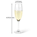 Gepersonaliseerd Grappig Voorschrift Champagne Glas en Leisteen Onderzetter met Gegraveerde Naam Verjaardagsfeestje Kerstcadeau voor Champagne Liefhebber