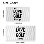Personalised Love to Golf Soft Golf Cart Seat Cover with Name Club  Birthday Gift for Golf Lovers