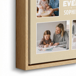Personalized Best Dad Ever 6 Family Photos Large Canvas Prints with Name and Nickname Home Decor Ship from USA Father's Day Birthday Gift for Family