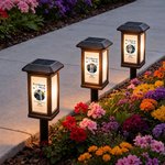 Personalisierte, wasserfeste Solar-Gartenleuchte mit Foto, Aufschrift „We're Always with You“ sowie Namen und Datum – Gartendekoration und Gedenkgeschenk für Tierfreunde und Hinterbliebene