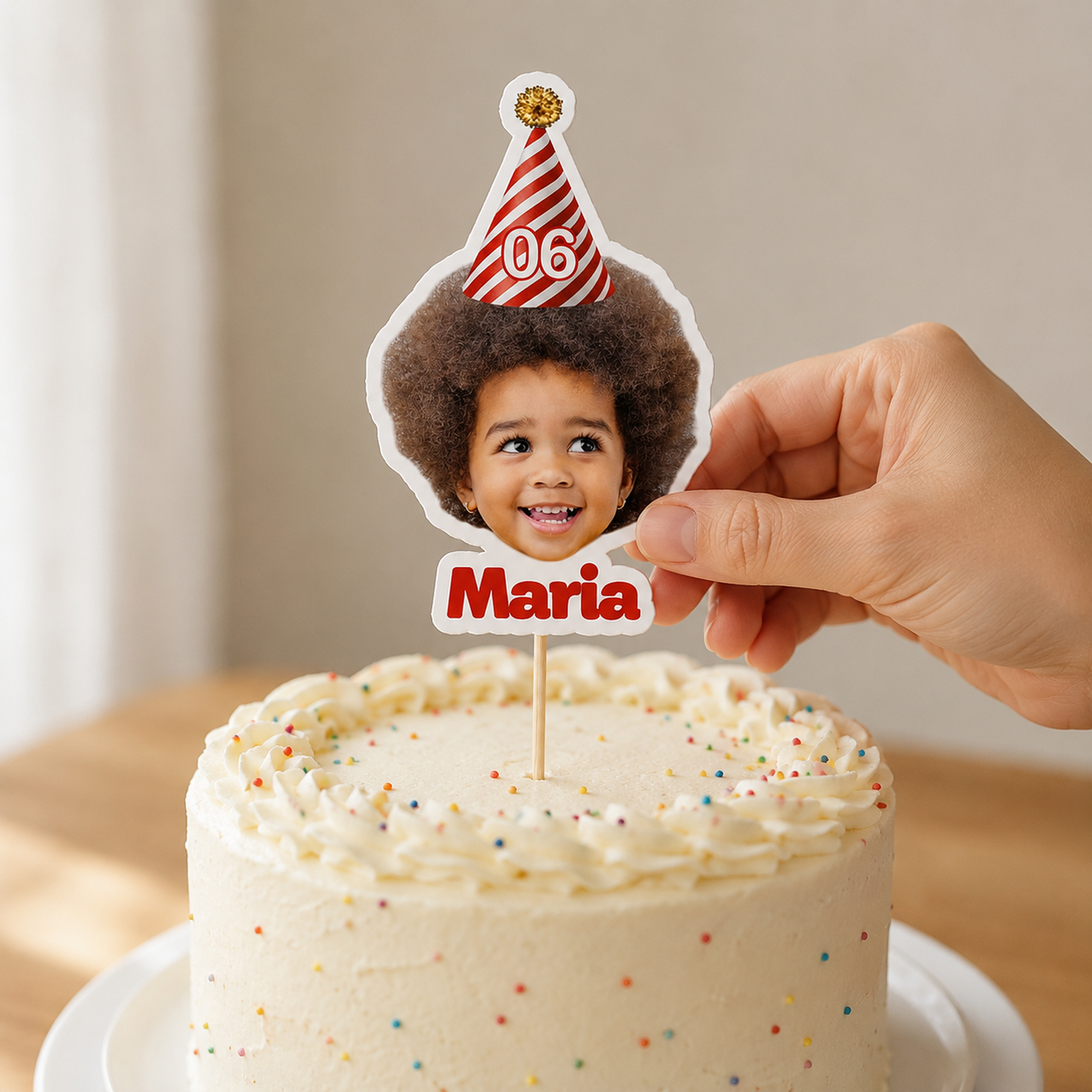 Adorno personalizado para cupcakes