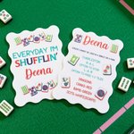 Personalised 3D-Printed Multicolour Mahjong Tile Mixer with Name Set of 2 Mahjong Accessories Mahjong Club Birthday Gift for Mahjong Players