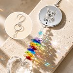 Personalized Love Crystal Pet Photo Memorial Suncatcher with Name Window Hanging Decor Loss of Pet Memorial Gift for Pet Owner