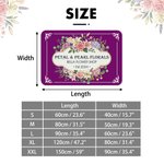 Personalized Multicolor Retro Floral Design Anti-Slip Doormat with Text Flower Shop Use Housewarming Opening Gift for Flower Shop Owner Flower Lover