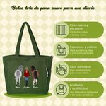 Bolso de pana de gran capacidad personalizado con tema de equitación y nombre Regalo de cumpleaños esencial para los amantes de los caballos